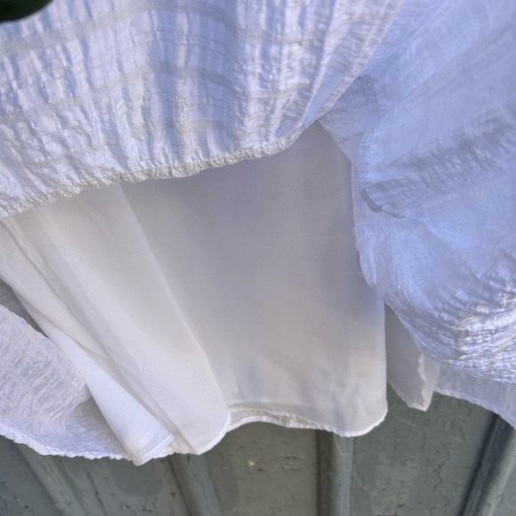 Tribal White Shift Dress, XL - Picture 8 of 10